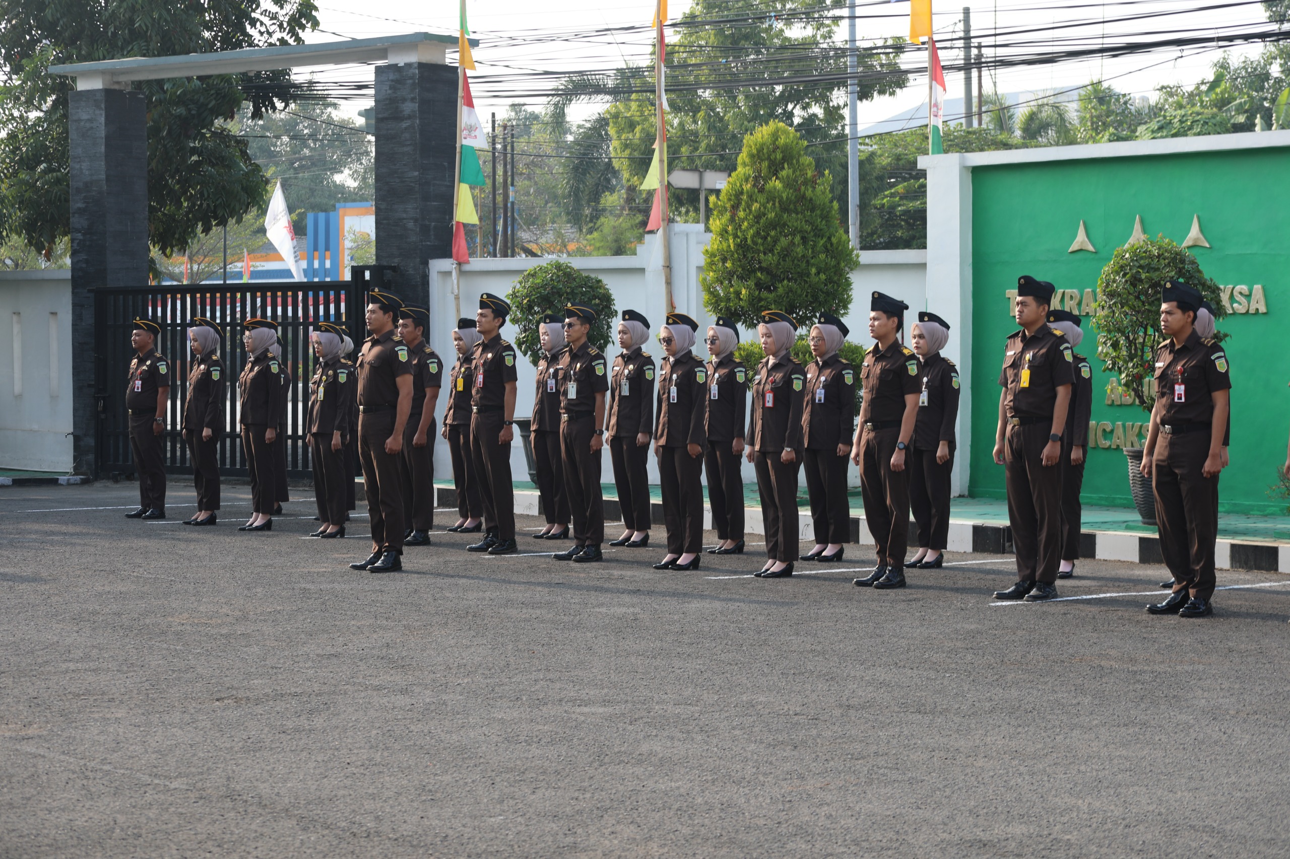 Pelaksanaan Apel Pagi Kejaksaan Negeri Kota Tegal