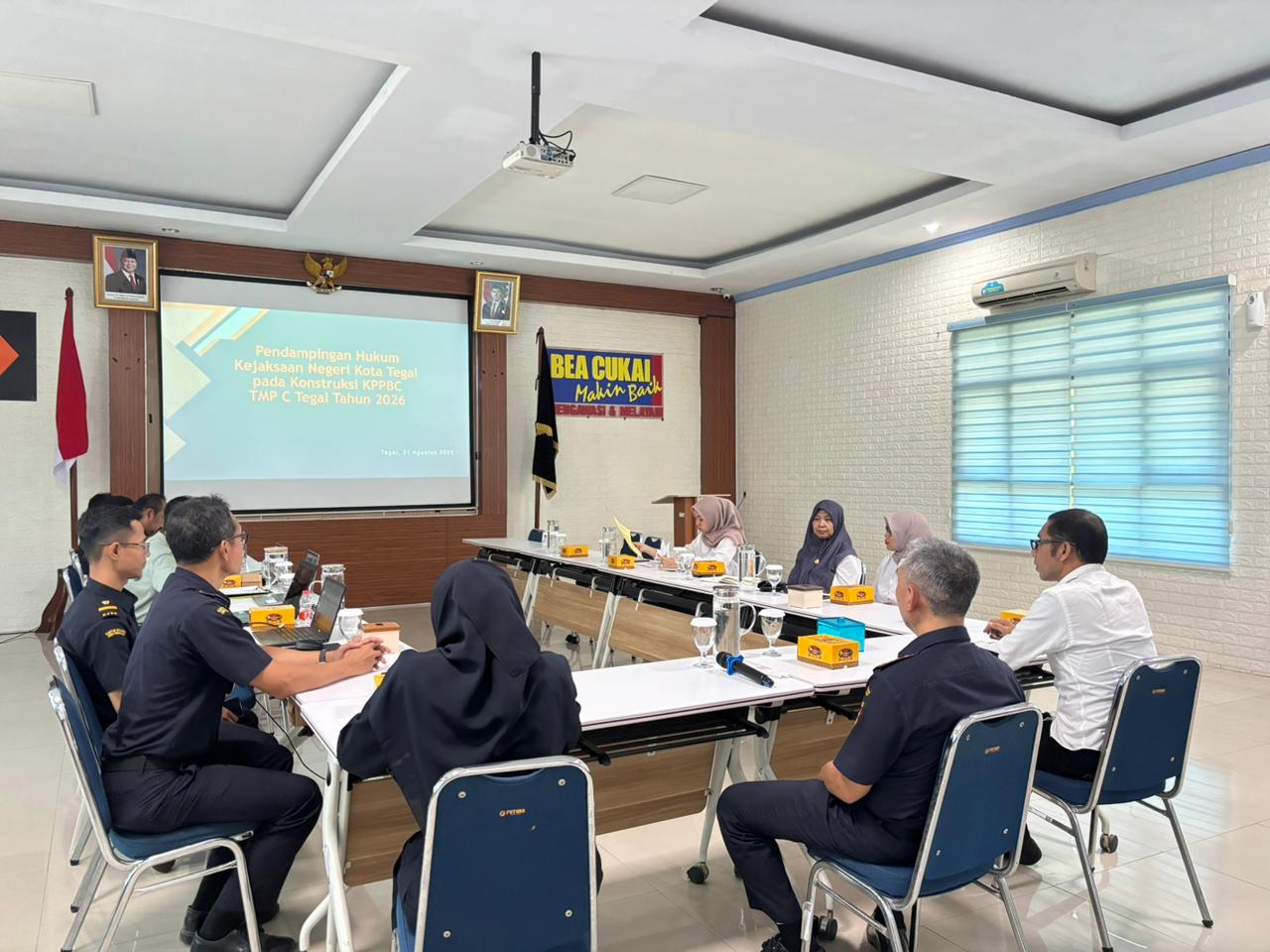 Perkuat Pendampingan Hukum, JPN Kejari Kota Tegal hadiri Monitoring dan Evaluasi Legal Assistance Bea Cukai Tegal