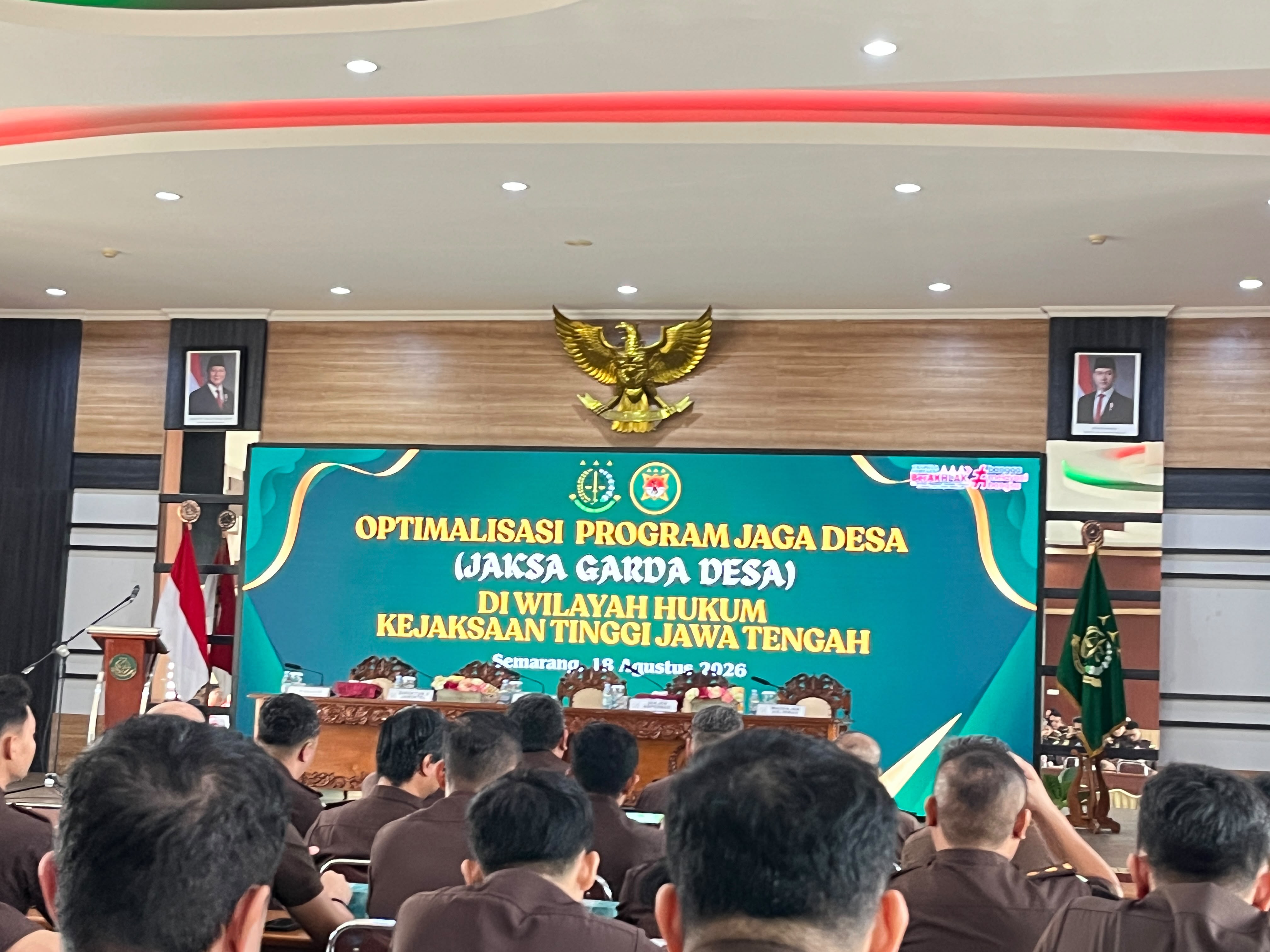 Kasi Intelijen ikuti Pengarahan Optimalisasi Program Jaksa Garda Desa di Kejaksaan Tinggi Jawa Tengah
