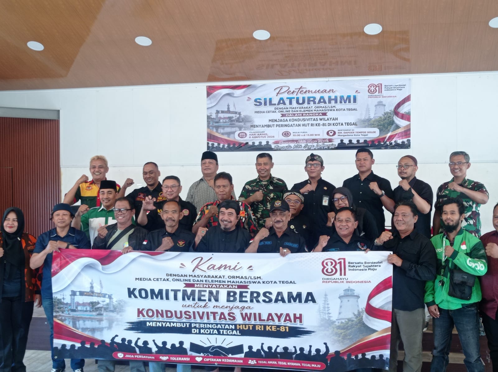 Jaga Kondusivitas Wilayah menyambut HUT RI Ke-81 di Kota Tegal.