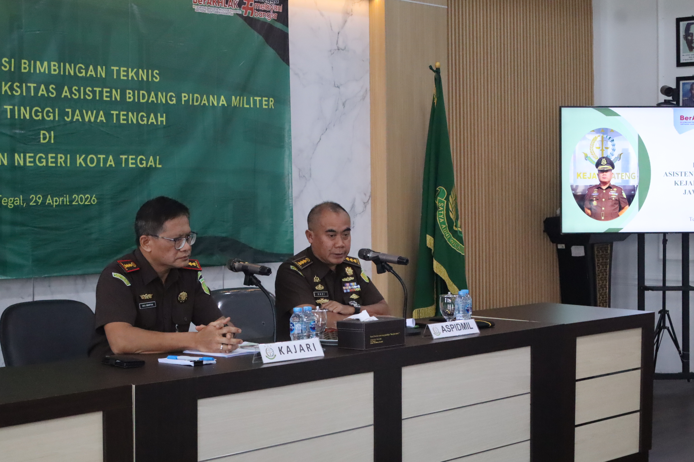 Asisten Pidana Militer Kejati Jateng lakukan Bimbingan Teknis Penanganan Perkara Koneksitas