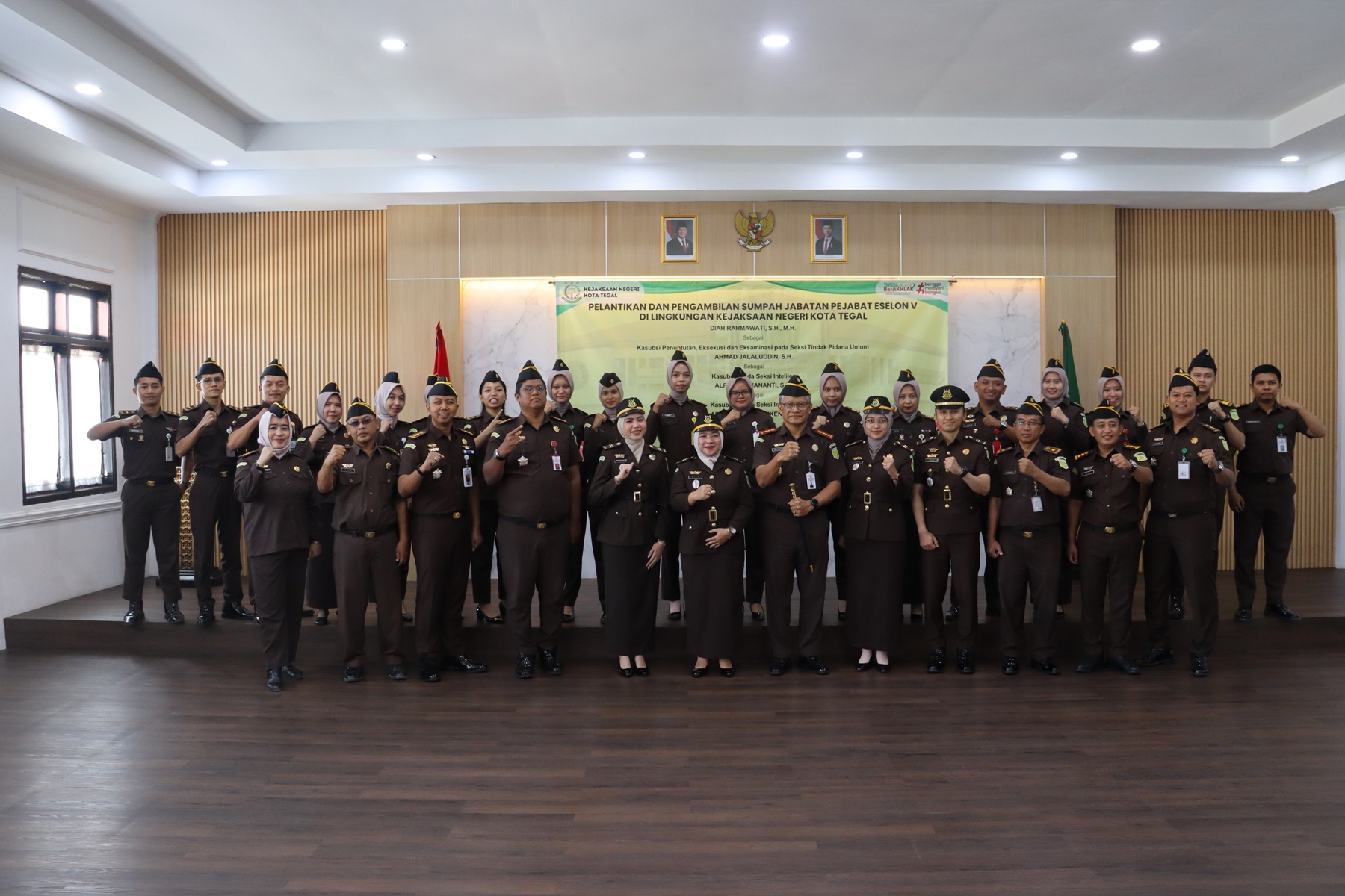 Kajari Kota Tegal Lantik 4 Pejabat Eselon V